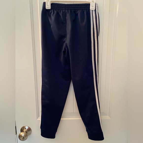 Adidas navy joggers size 7 - Picture 2 of 2